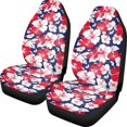 thumbnail image 1 of POLERO Hibiscus Flowers Front Seat Cover for SUV, Two Front Only Decorative Automotive Front Seat Covers Removable Breathable Vehicle Seat Covers, 1 of 9