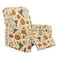 thumbnail image 1 of POLERO Hummingbird Pumpkin Floral Pattern Recliner Sofa Covers Thanksgiving Recliner Chair Covers Couch Cover for Reclining Couches with Side Pockets Elastic Furniture Protector, 1 of 7