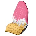 thumbnail image 1 of POLERO Ice Cream Waffle Print Car Towel Seat Cover Premium Terry Cloth Car Seat Cover, Sweat Absorbed Waterproof Car Seat Towel Cover Fit for Vans SUVs Trucks, 1 of 7