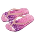 thumbnail image 1 of POLERO Kids Boys Girls Flip Flops Mermaid&Seashells Pink Print Comfort Quick-Dry Beach Pool Thong Sandals(Little Kid/Big Kid) Size 13.5, 1 of 7