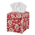 thumbnail image 1 of POLERO Leather Tissue Box Cover Cartoon Santa, Modern Square Tissue Box Holder for Creative Decorative, Ideal for Bathrooms/Office/Car/Nightstand/Dining Table, 5.1"X5.1"X5.5", 1 of 7