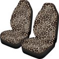 thumbnail image 1 of POLERO Leopard Print Washable Front Seat Cover for Auto Interior, Polyester Removable Vehicle Seat Covers Truck, 1 of 13