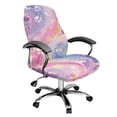 thumbnail image 1 of POLERO Marble Dream Dustproof All-in-One Computer Office Chair Covers, Breathable Elastic Cloth Computer Chair Slipcovers for Gaming, 1 of 7