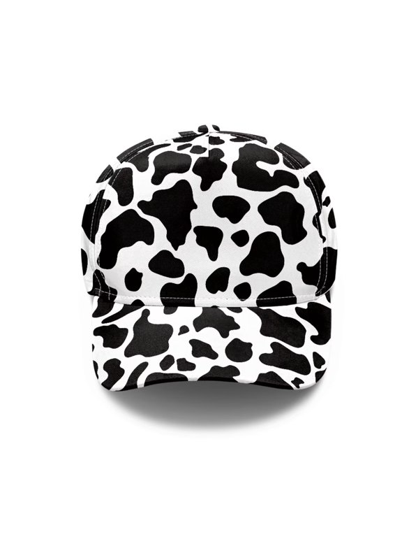 Milk Cow Print Women's Breathable Cap, Lightweight Performance Hat for Running & Fitness