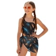thumbnail image 1 of POLERO Neon Lightning One-Piece Swimsuit with Mesh Cover Skirt - Trendy Quick-Dry Swimwear for Teen Girls | Beach & Pool Vacation Essential, 1 of 10
