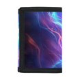 thumbnail image 1 of POLERO Neon Soccer Print Easy to Clean Children's Wallet, Polyester Kids Trifold Wallet Slim Trifold Card Wallet for Outdoor Sports, 1 of 6