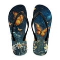 thumbnail image 1 of POLERO Non-slip Butterfly Daisy Flip Flops for Women Yoga Mat Comfy Footbed Indoor Outdoor Slim Women's Sandals, 1 of 7
