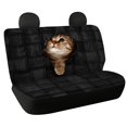 thumbnail image 1 of POLERO Peeking Cat Car Back Seat Covers, Set of 2 Pieces Rear Bench Seat Covers for Pet Owners and Cat Lovers, 1 of 4