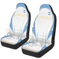 thumbnail image 1 of POLERO Polyester Front Car Seat Covers for Auto, Washable Stretchy Driver Seats Protector Cushion, Argentina Flag Design, 1 of 12