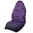 thumbnail image 1 of POLERO Purple Bat Spider Web Print Car Seat Towel Cover Towel Seat Cover, Suitable for Van Truck Seat Bucket Seat, Terry Cloth Car Seat Cover for Cars Vans, 1 of 7