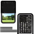 thumbnail image 1 of POLERO RV Door Window Shade Cover, Sun Blackout Fabric for UV Rays Protection for Camper Privacy Entrance Grey Camo American Flag (17.3x26 inch), 1 of 7