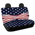 thumbnail image 1 of POLERO Rear Bench Seat Cover for Car Interior Auto, American Flag Print Set of 2 Rear Bench Seat Protections Non-Slip Waterproof, 1 of 4