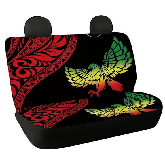 POLERO Rear Bench Seat Covers for SUV, 2 Piece Non-Slip Car Rear Seat Covers Easy to Install Durable Waterproof Back Seat Covers