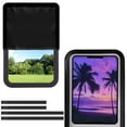 thumbnail image 1 of POLERO Reflective RV Door Window Shade, 17.3” x 26” Car Door Window Cover Fashion Sunshield Blocking Light, Heat and UV Rays for RV Trailer Camper Windows (Purple Tropical Palm Tree), 1 of 7