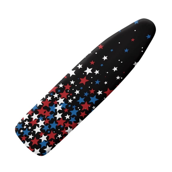 POLERO Replacement Iron Board Cover for Table Top, Soft Fabric Covers Dust-Proof Elastic Edge Iron Board Protective Cover, Red White Blue Star Print