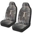 thumbnail image 1 of POLERO Skeleton Ribcage Automotive Seat Covers, Polyester Water Resistant Vehicle Cushion Protectors Set of 2, Universal Fit for Cars SUV, 1 of 12