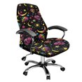 thumbnail image 1 of POLERO Skull and Moon Pattern Office Computer Chair Seat Covers, Removable Computer Chair Slipcovers Anti Slip One Piece Office Chair Seat Cover for Workspace, 1 of 7