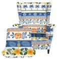 thumbnail image 1 of POLERO Spandex 2-Piece Single-Seat Wingback Armchair Covers for Living Room, Stretch Non-slip Wingback Chair Cover, Tropical Hibiscus Floral Pattern, 1 of 7