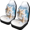 thumbnail image 1 of POLERO Starfish Pattern Washable Front Seat Cover for Automotive, Polyester High Back Vehicle Seat Covers Van, 1 of 9