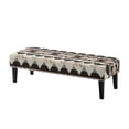 thumbnail image 1 of POLERO Stretch Dining Bench Cover Tribal Ethnic Pattern Anti-Dust Removable Bench Covers Slipcover Washable Seat Cushion Protector for Bedroom, Kitchen, Hotel, Banquet, 1 of 7