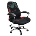 thumbnail image 1 of POLERO Stretch One Piece High Back Office Chair Slipcover, Black Cat Red Rose Elastic Brushed Fabric Chair Covers for Workspace Gaming, 1 of 7