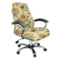 thumbnail image 1 of POLERO Sunflower Pattern Anti Aging All-in-One Office Computer Chair Covers, Elastic Bottom Brushed Elastic Fabric Computer Office Chair Cover for Home, 1 of 7