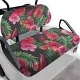 thumbnail image 1 of POLERO Tropical Hibiscus Flower Leaves Print Golf Cart Seat Cover for Women Men, Breathable Universal Ezgo Golf Cart Front Seat Cover Easy to Install Vehicle Accessories, 1 of 8