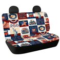 thumbnail image 1 of POLERO USA 250th Anniversary Patchwork Back Seat Covers with SUV Car, Waterproof All Weather Bench Seat Covers(2 Pcs), 1 of 7