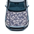 thumbnail image 1 of POLERO Universal Fit Car Hood Cover, Gray Geometric Camo 59.05x39.37 in Auto Hood Cover Protection Stretch Swimsuit Fabric Dust Proof Car Hood Cover Protector for Pickup Trucks SUV, 1 of 9