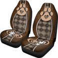 thumbnail image 1 of POLERO Vehicle Seat Covers Interior Decor, Dustproof Front Seat Cover Auto Washable, Paw Heart, 1 of 13