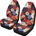 thumbnail image 1 of POLERO Vibrant Floral Mix Vehicle Seat Covers for Women, Set of 2 Front Seat Cover Anti-Slip Breathable Car Front Seat Covers, 1 of 13