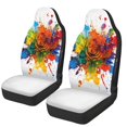 thumbnail image 1 of POLERO Waterproof Polyester Auto Seat Cushion, Universal Stretchy 2 Piece Seat Protector Covers for Automobile Truck SUV, 1 of 7