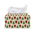 thumbnail image 1 of POLERO Waterproof Tissue Box Cover, Christmas Trees Modern PU Leather Rectangular Car Tissue Holder - Decorative Organizer for Bathroom Vanity Countertop, Night Stands, Office Desk & Car, 1 of 7