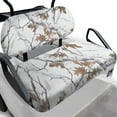 thumbnail image 1 of POLERO White Hunting Camo Print Universal Golf Cart Seat Covers Club Car Precedent Golf Cart Breathable Material Fit Like a Glove for Women Men, Easy to Install, 1 of 8