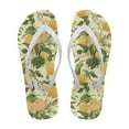 thumbnail image 1 of POLERO Womens Fashion Flip Flops Non-Slip Rubber Sole Soft Retro Lemon Beach Sandals for Woman Daily Walking, 1 of 7