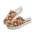 thumbnail image 1 of POLERO Womens Slip On Mules Pumpkin Maple Leaves Shoes with Arch Support Mesh Breathable Walking Sneakers Close Toe Backless Sneaker for Thanksgiving Holiday Party, 1 of 7