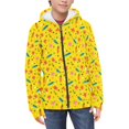 thumbnail image 1 of POLERO Zip-Up Hoodie Sweatshirt Girls Kids Teens Yellow Cartoon Pencil Lightweight Long Sleeve Hooded Jacket with Pockets Cute Teen Girl Boy Clothes 11-13 Years, 1 of 7