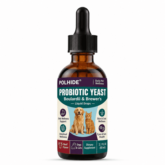 POLHIDE Cranberry Supplement for Dogs and Cats, Bacon Flavor, 2 fl oz