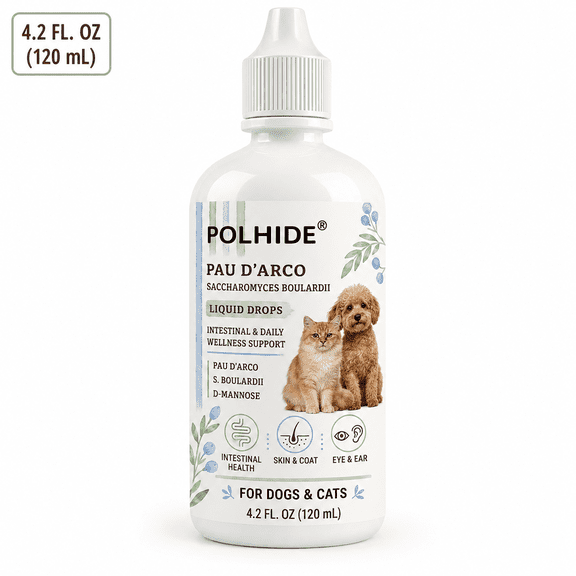 POLHIDE Cranberry Supplement for Dogs and Cats, Bacon Flavor, 4 fl oz