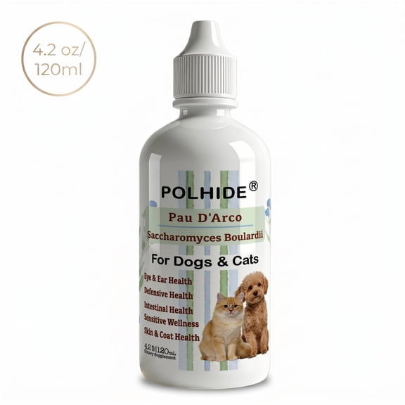 POLHIDE Cranberry Supplement for Dogs and Cats, Bacon Flavor, 4 fl oz