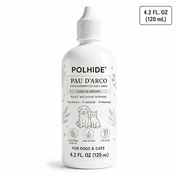 POLHIDE Cranberry Supplement for Dogs and Cats, Bacon Flavor, 4 fl oz
