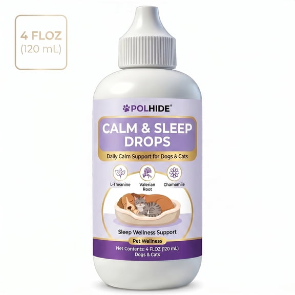 POLHIDE Pau D'Arco & Saccharomyces Boulardii Dog and Cat Probiotic Liquid Supplement, 5 Billion CFU/mL, 4.2 fl oz / 120 mL