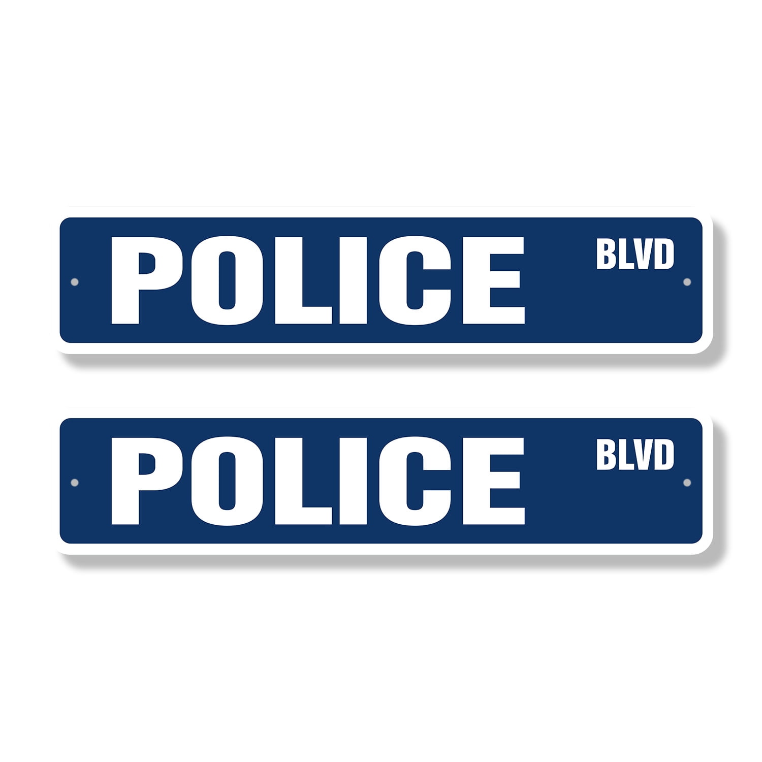 POLICE Classic Street Sign (2 Pack) new cop officer law man Road Sign ...