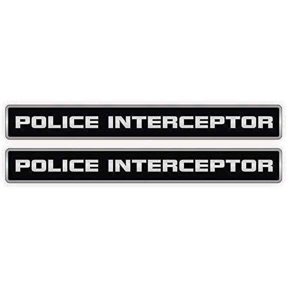 POLICE INTERCEPTOR Vinyl Decals | Stickers | Emblems | Labels | Mustang Camaro Race Car