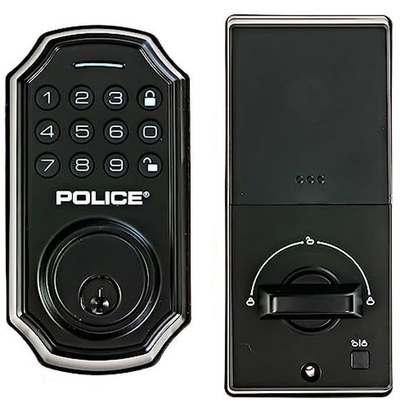 Police Surelock POLICE Keyless Entry Door Lock with Keypad - Smart Deadbolt Lock ...