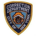 thumbnail image 1 of POLICE, New York City Corrections Department - Embroidered Iron-on Patch - Size - 3", 1 of 1