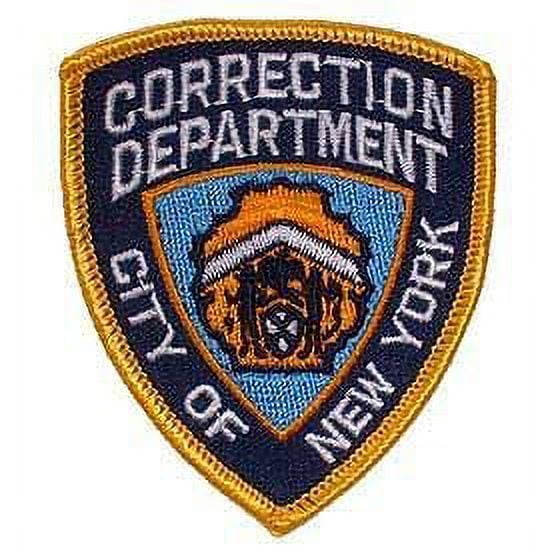 POLICE, New York City Corrections Department - Embroidered Iron-on Patch - Size - 3"