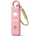 thumbnail image 1 of POLICE Personal Safety Alarm Keychain, 130DB Loud Rechargeable Emergency Alarm with LED Flashlight & SOS, Self Defense for Women, Kids, Seniors, Pink, 1 of 9