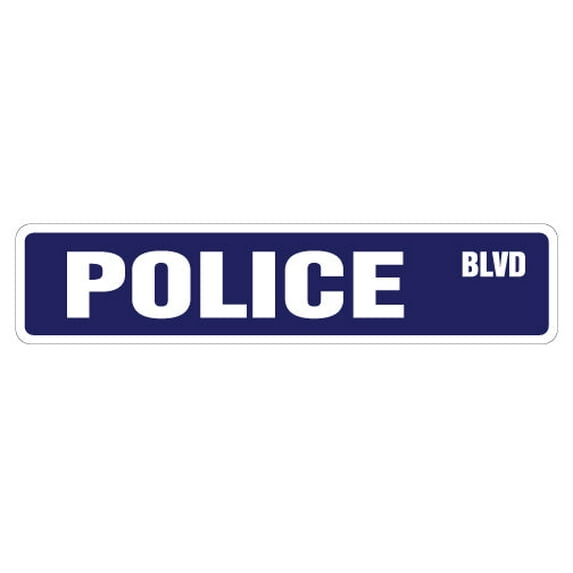 POLICE Street Sign new cop officer law man | Indoor/Outdoor | 30" Wide