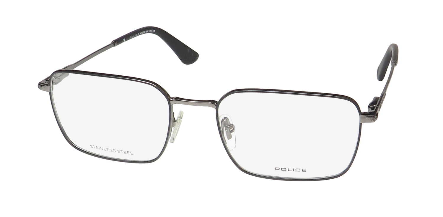 POLICE VPLG69 EYEGLASS FRAME/GLASSES STAINLESS STEEL FULL-FRIM DURABLE ...
